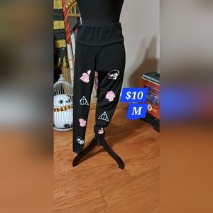 Deathly Hallows Design Fleece Leggings